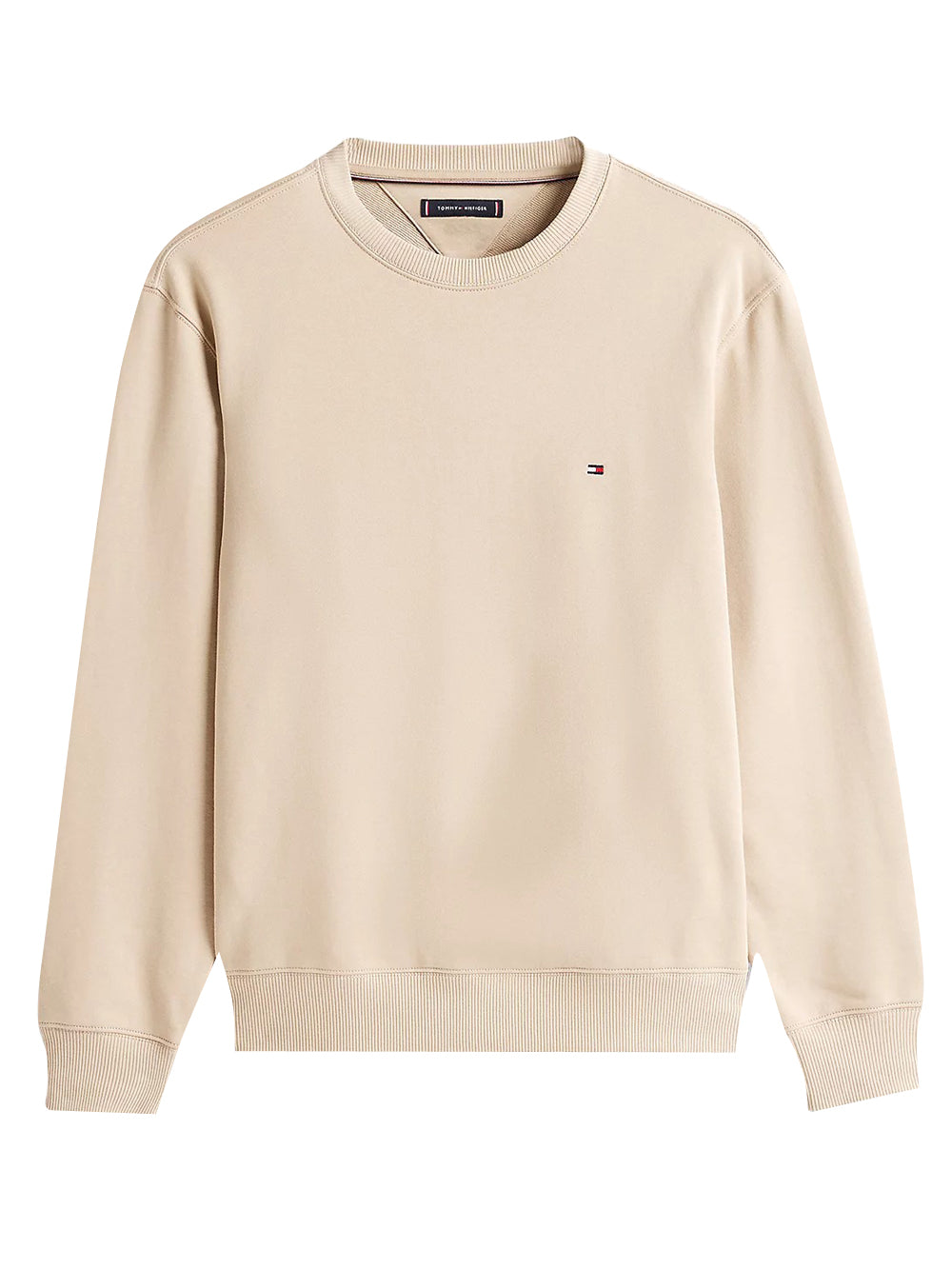 Tommy Hilfiger Felpa Girocollo Uomo Beige