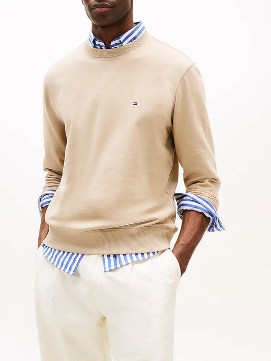 Felpa Girocollo Uomo Beige