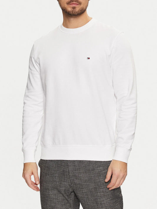 Felpa Girocollo Uomo Bianco