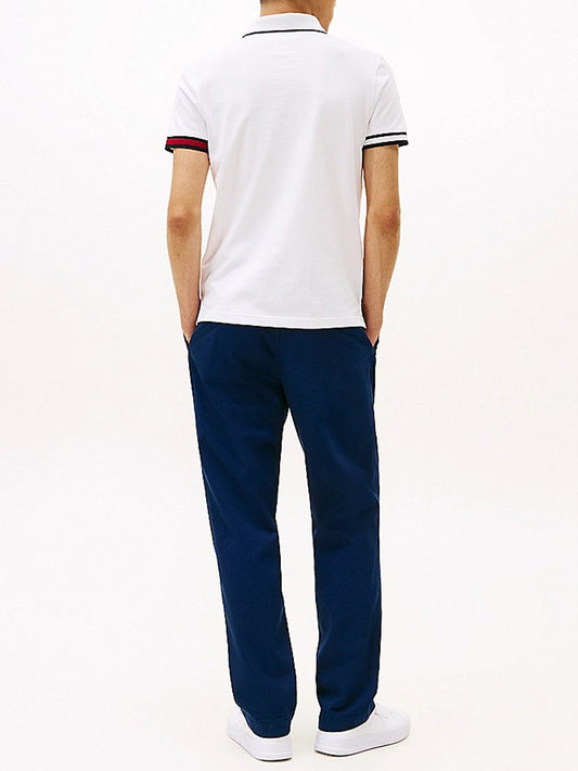 Tommy Hilfiger Polo Uomo MW0MW38458 Bianco