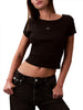 calvin klein t shirt donna nero 8013308