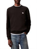 calvin klein felpa girocollo uomo nero 3806495