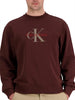 calvin klein felpa girocollo uomo marrone 9327282