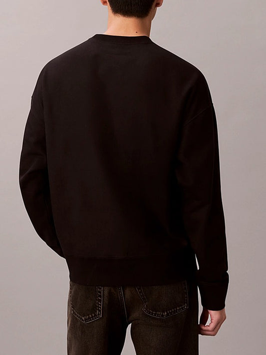 Felpa Girocollo Uomo Nero