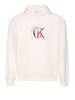 calvin klein felpa cappuccio uomo bianco panna 230237