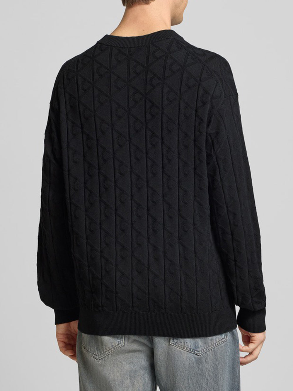 Felpa Girocollo Uomo Nero