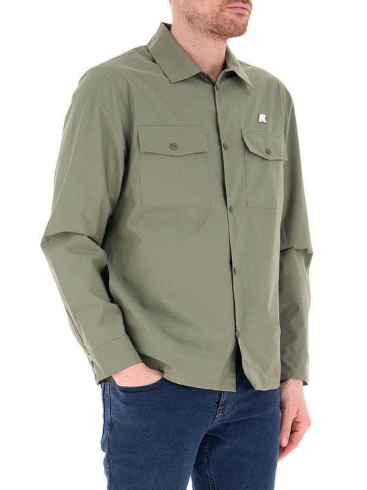 Overshirt Uomo Umbert Stretch 2Layers Verde lichene