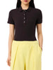 lacoste polo donna marrone 9703143