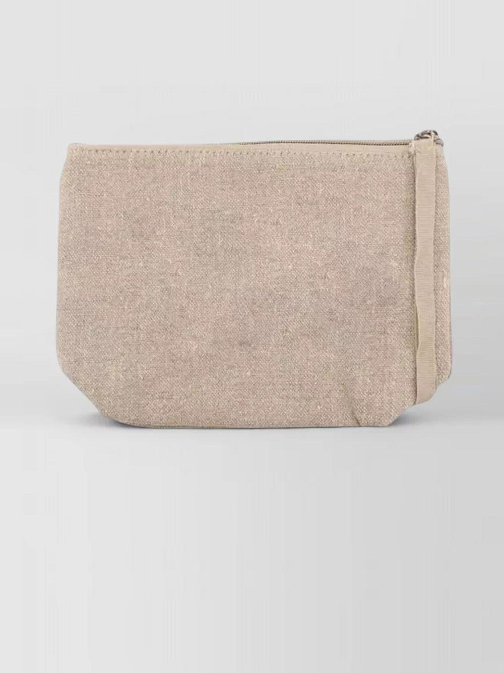 Borsa Pochette Unisex Aline Linen Beige