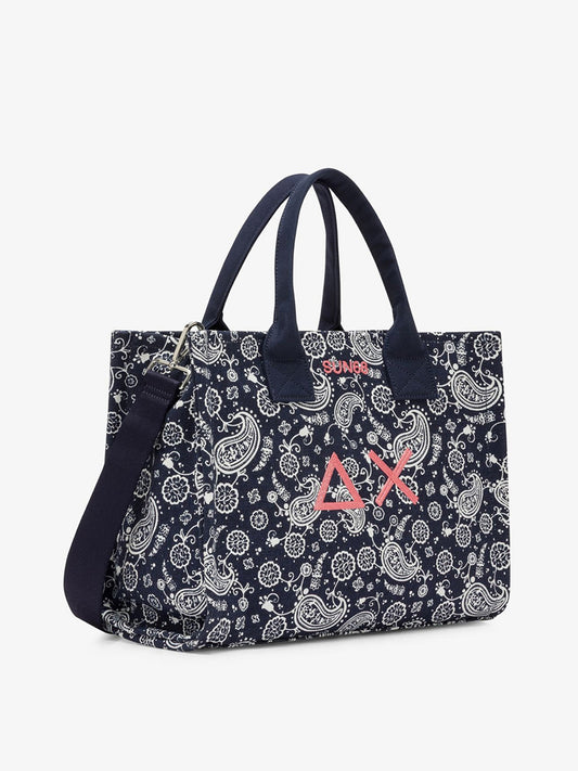 Sun68 Borsa a Mano Donna Navy