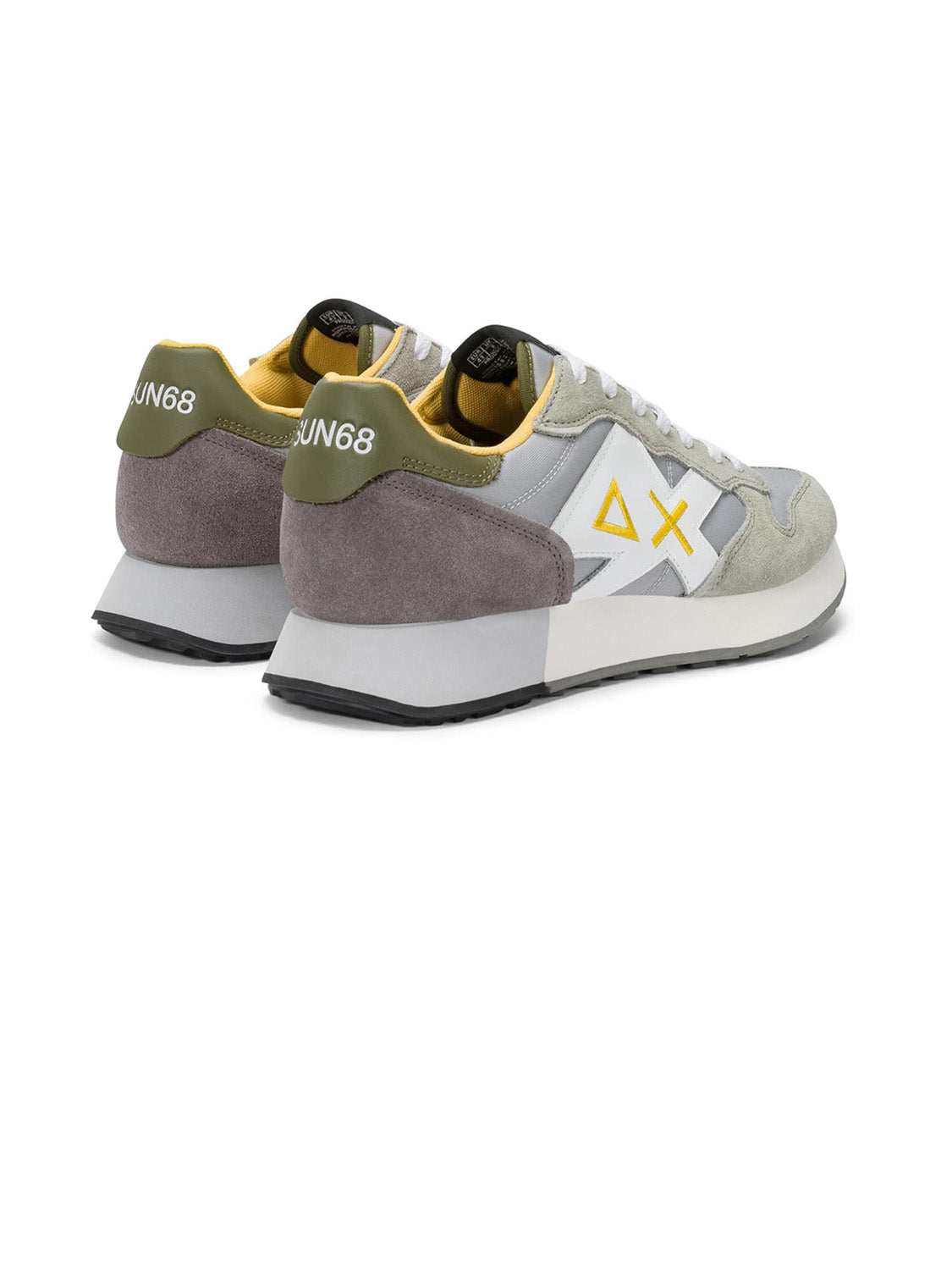 Sun68 Sneakers Uomo Jaki 2.0 Solid Grigio Chiaro