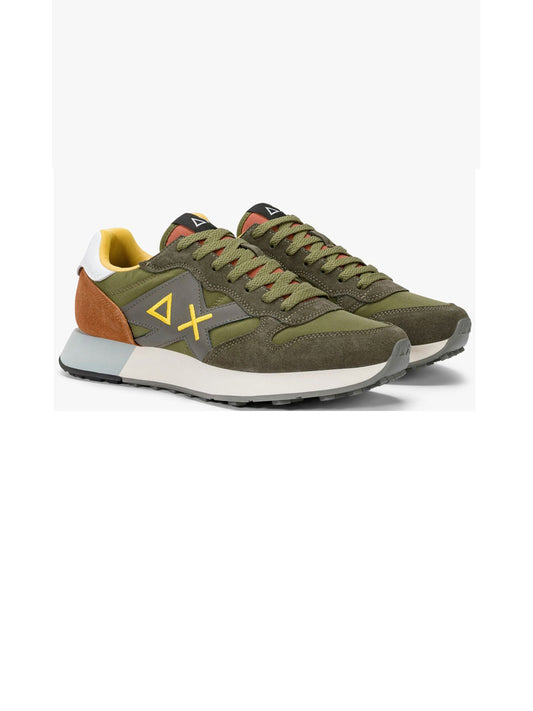 Sun68 Sneakers Uomo Jaki 2.0 Solid Verde militare