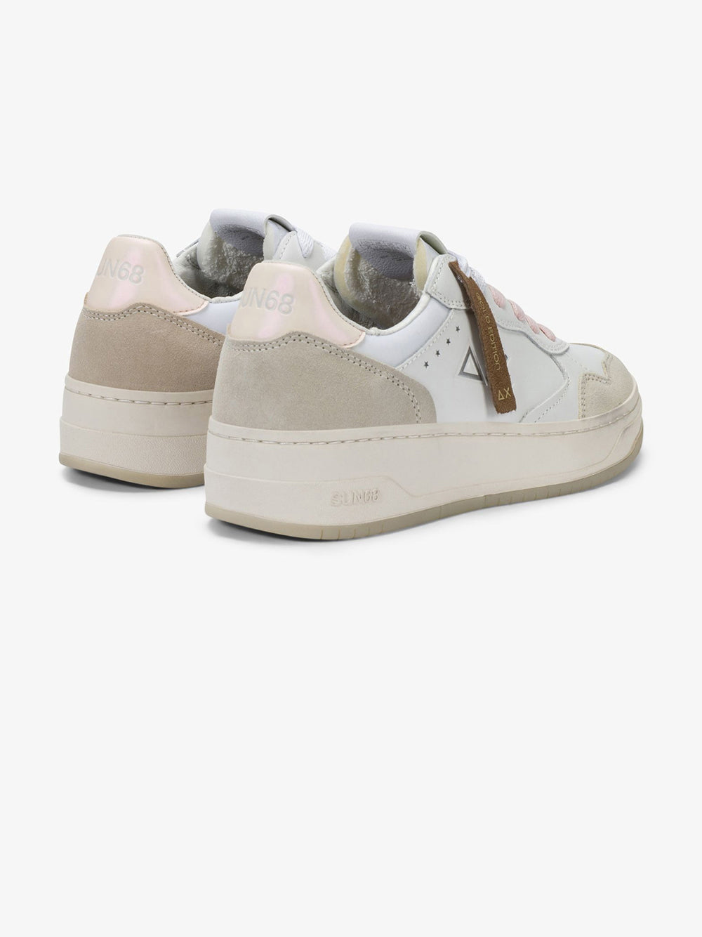 Sun68 Sneakers Donna Basket Love Bianco