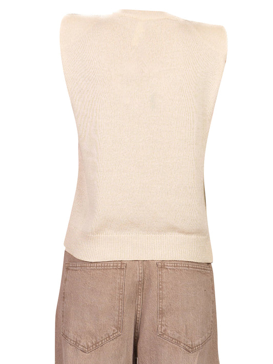 Gilet Donna Ecru