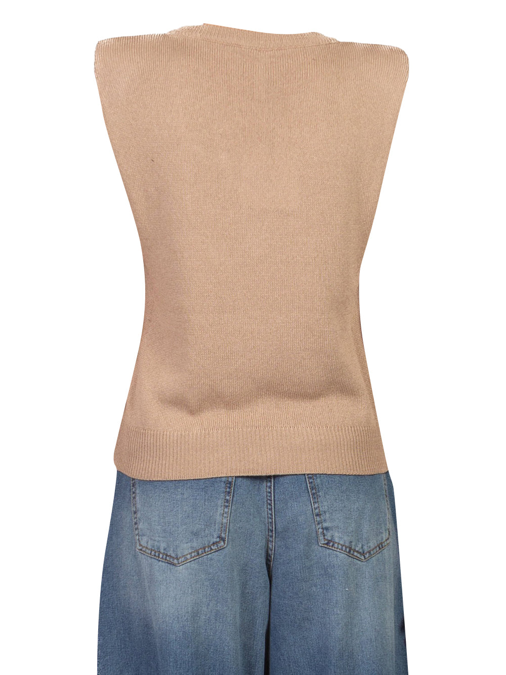Gilet Donna Taupe