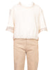 tensione in t shirt donna panna 5001421