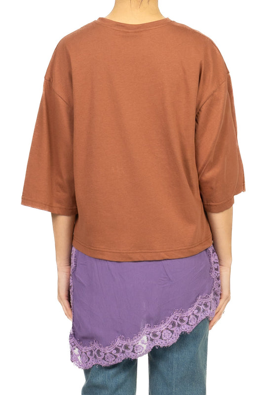 Tensione In Maglia Donna Tabacco