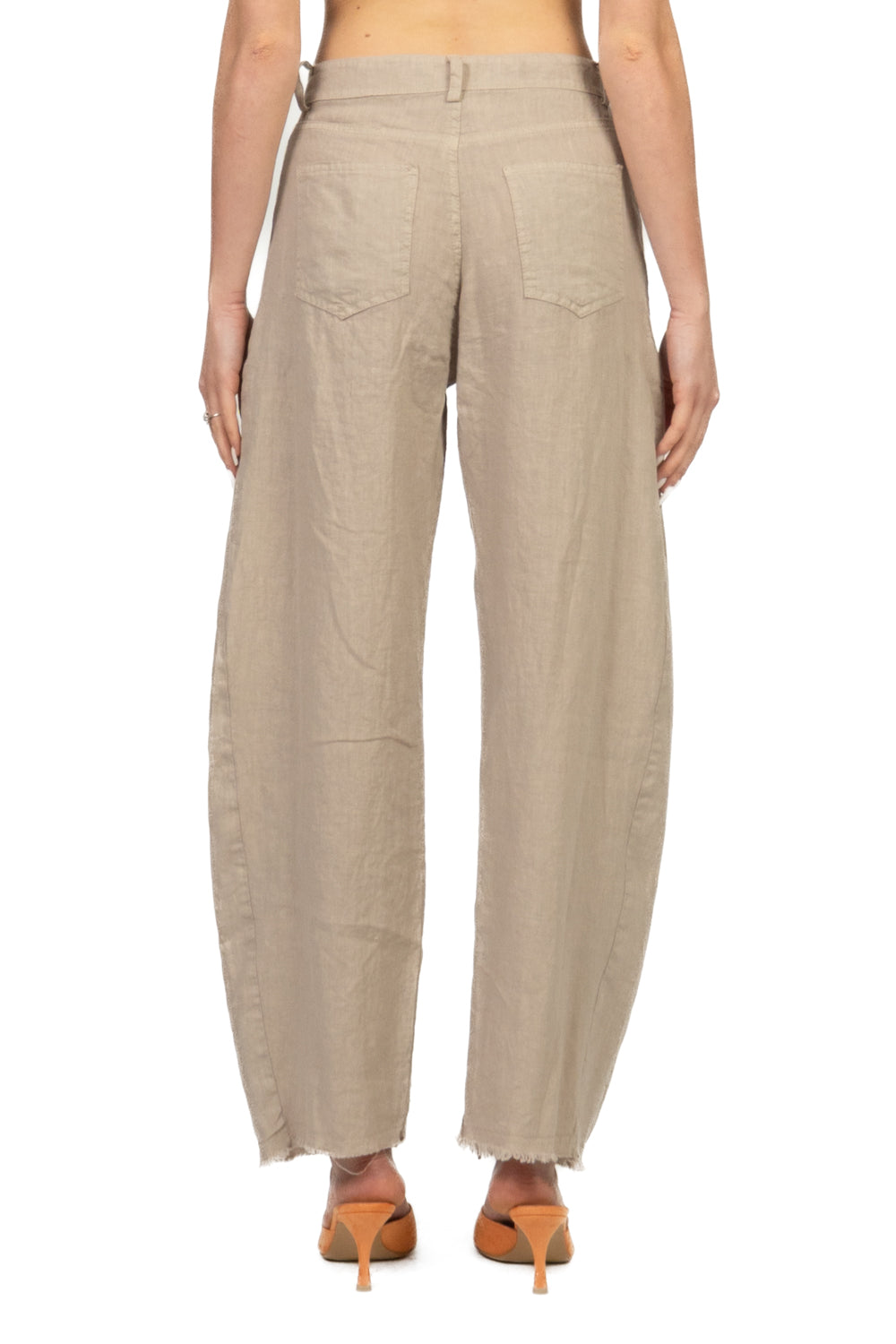 Tensione In Pantalone Casual Donna Sabbia