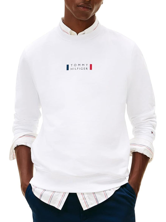 Felpa Girocollo Uomo Love Bianco