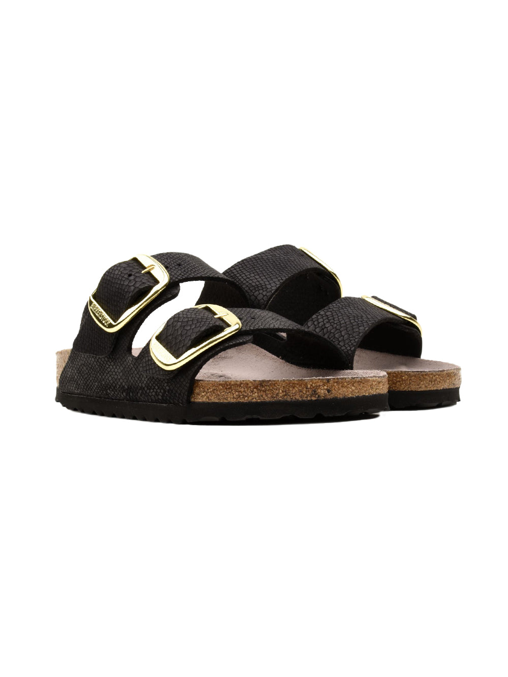 Birkenstock Sandalo Basso Donna Arizona Big Buckle Nero