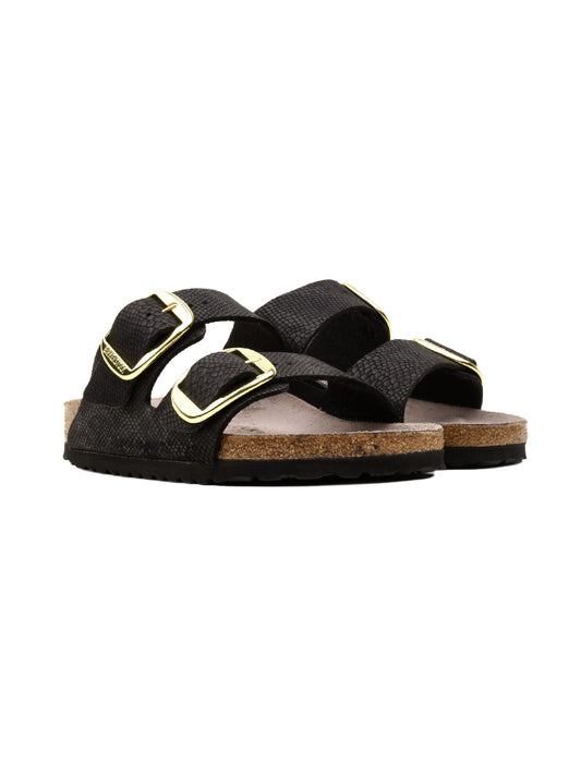 Birkenstock Sandalo Basso Donna Arizona Big Buckle Nero