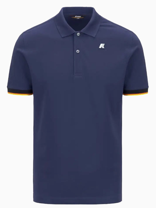 K-way Polo Uomo Vincent Blu cobalto
