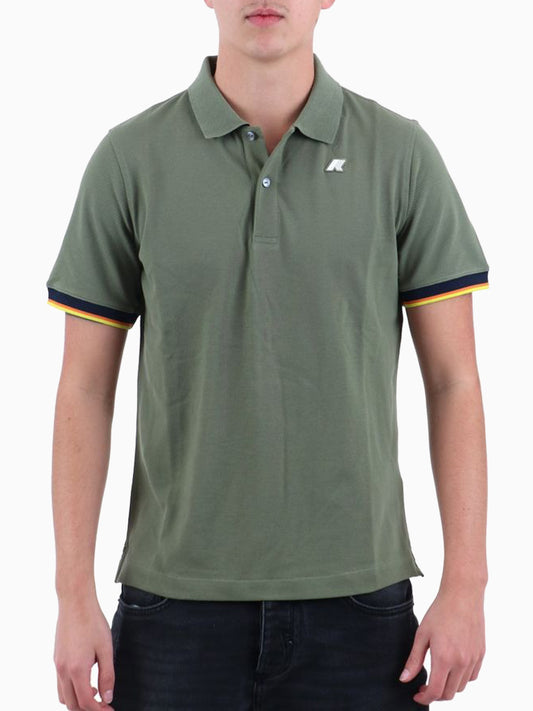 K-way Polo Uomo Vincent Verde lichene