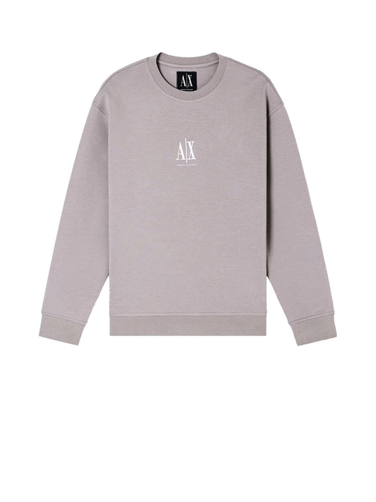 Armani Exchange Felpa Girocollo Uomo Beige