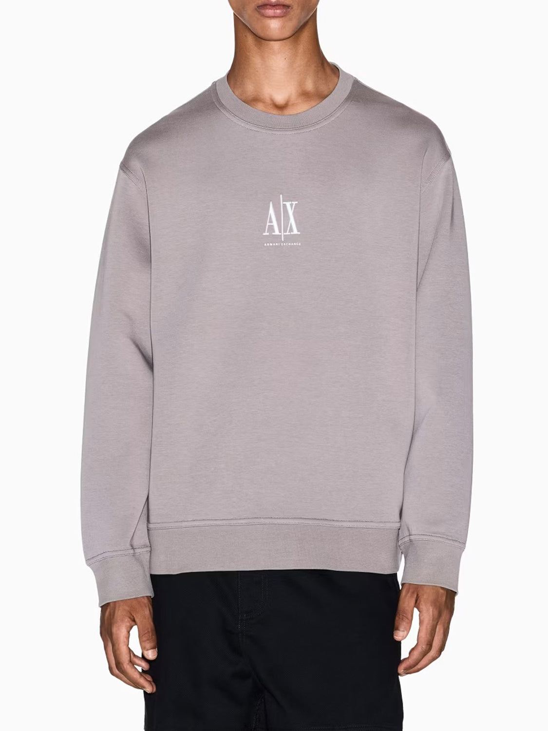 Armani Exchange Felpa Girocollo Uomo Beige