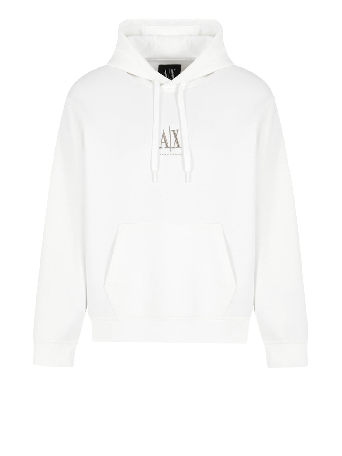 Armani Exchange Felpa Cappuccio Uomo Bianco ottico