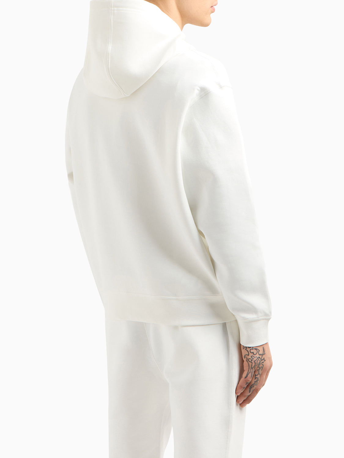 Armani Exchange Felpa Cappuccio Uomo Bianco ottico