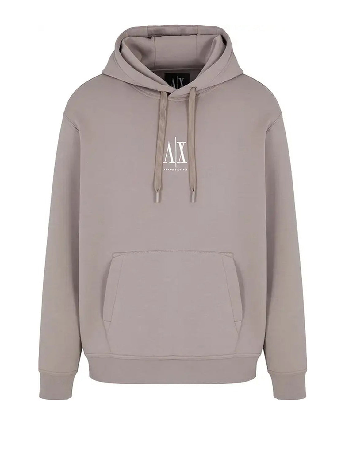 Armani Exchange Felpa Cappuccio Uomo Beige