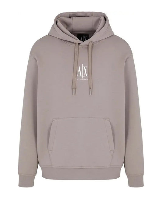 Armani Exchange Felpa Cappuccio Uomo Beige