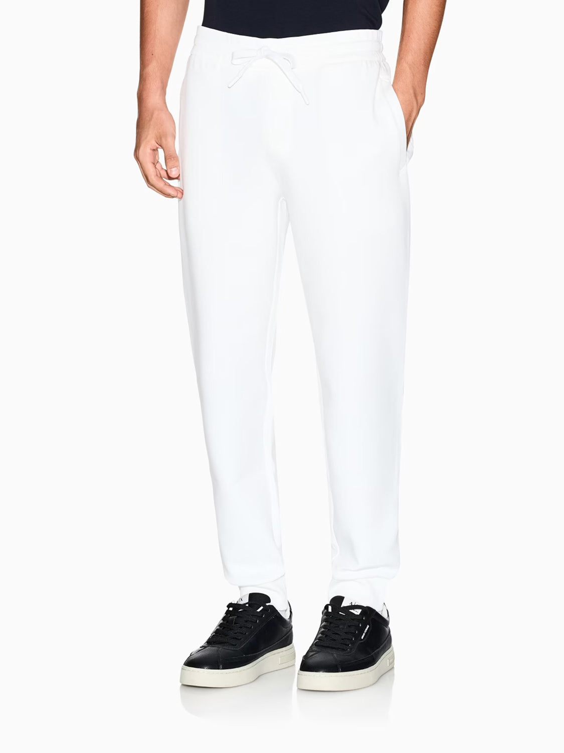 Armani Exchange Pantalone Tuta Uomo Bianco ottico