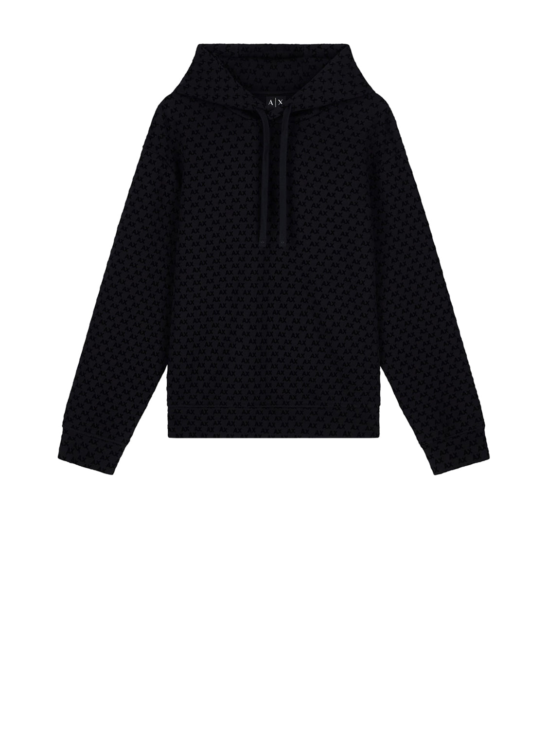 Armani Exchange Felpa Cappuccio Uomo Nero