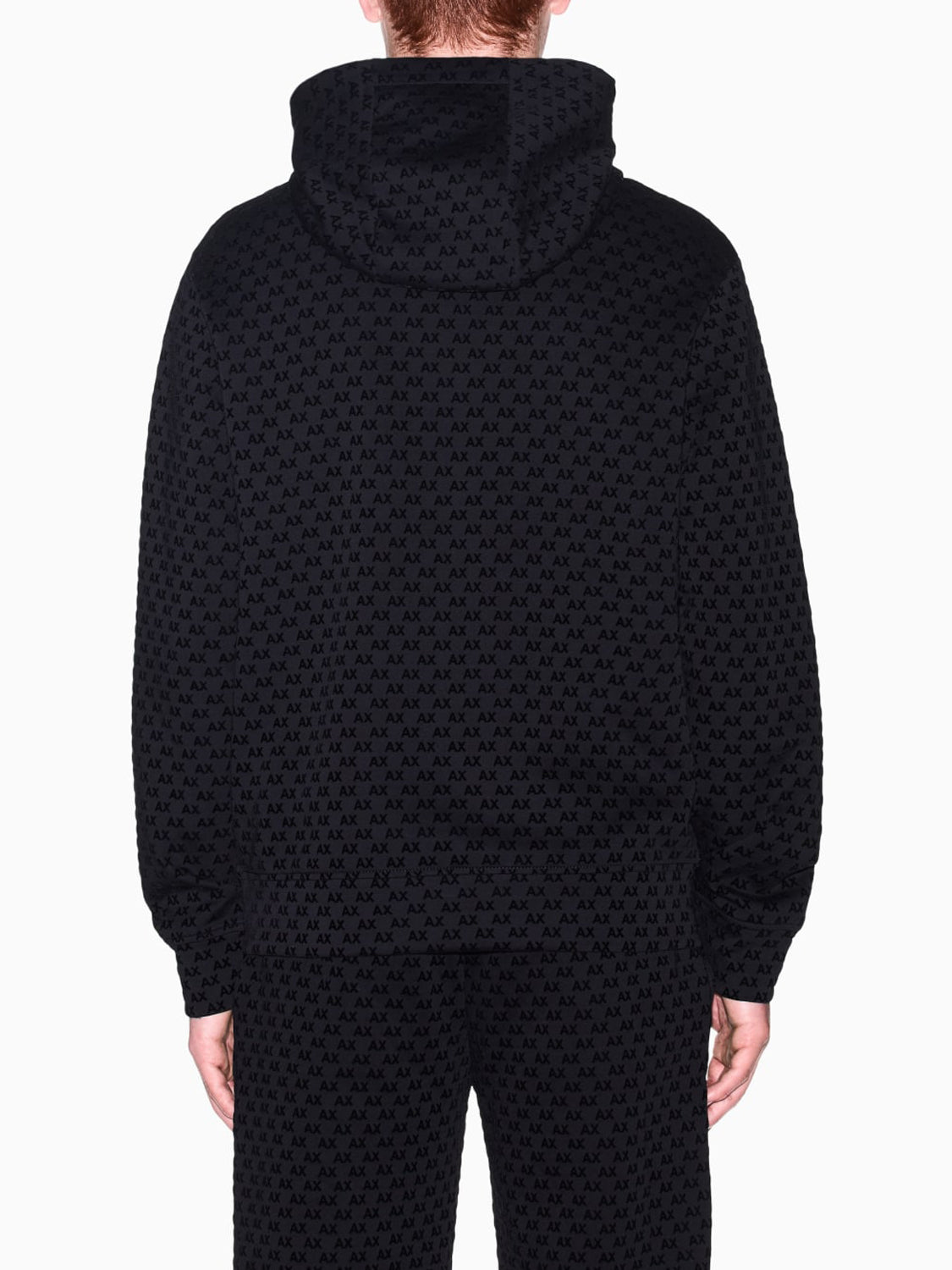 Armani Exchange Felpa Cappuccio Uomo Nero