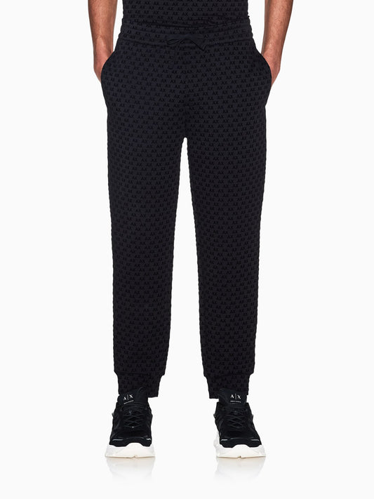 Armani Exchange Pantalone Tuta Uomo Nero