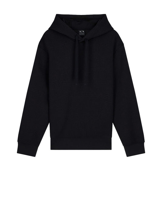 Armani Exchange Felpa Cappuccio Uomo Nero