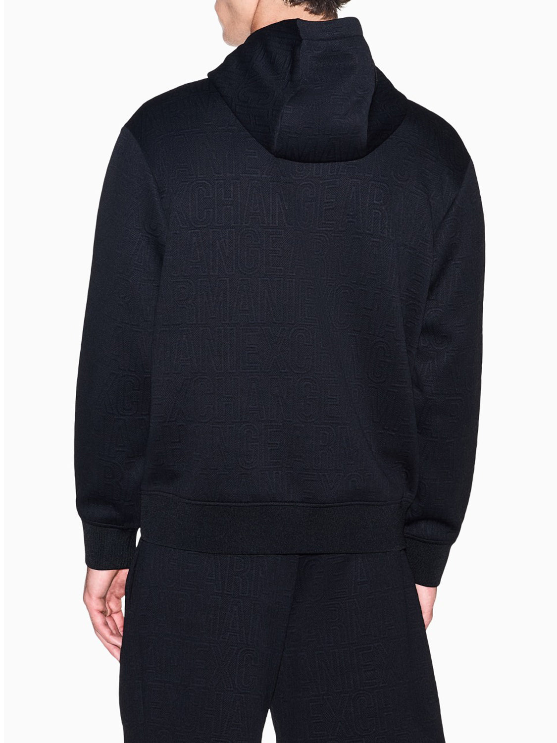 Armani Exchange Felpa Cappuccio Uomo Nero