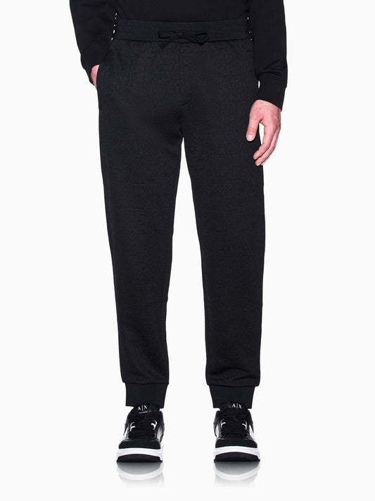 Armani Exchange Pantalone Tuta Uomo Nero