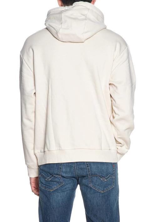 Armani Exchange Felpa Cappuccio Uomo Bianco ottico