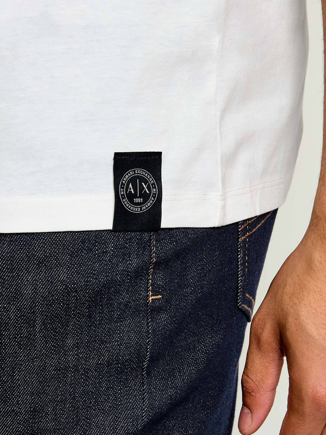 Armani Exchange T-shirt Uomo Bianco ottico