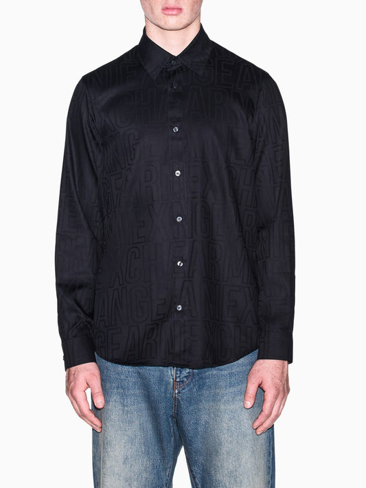 Armani Exchange Camicia Uomo Nero