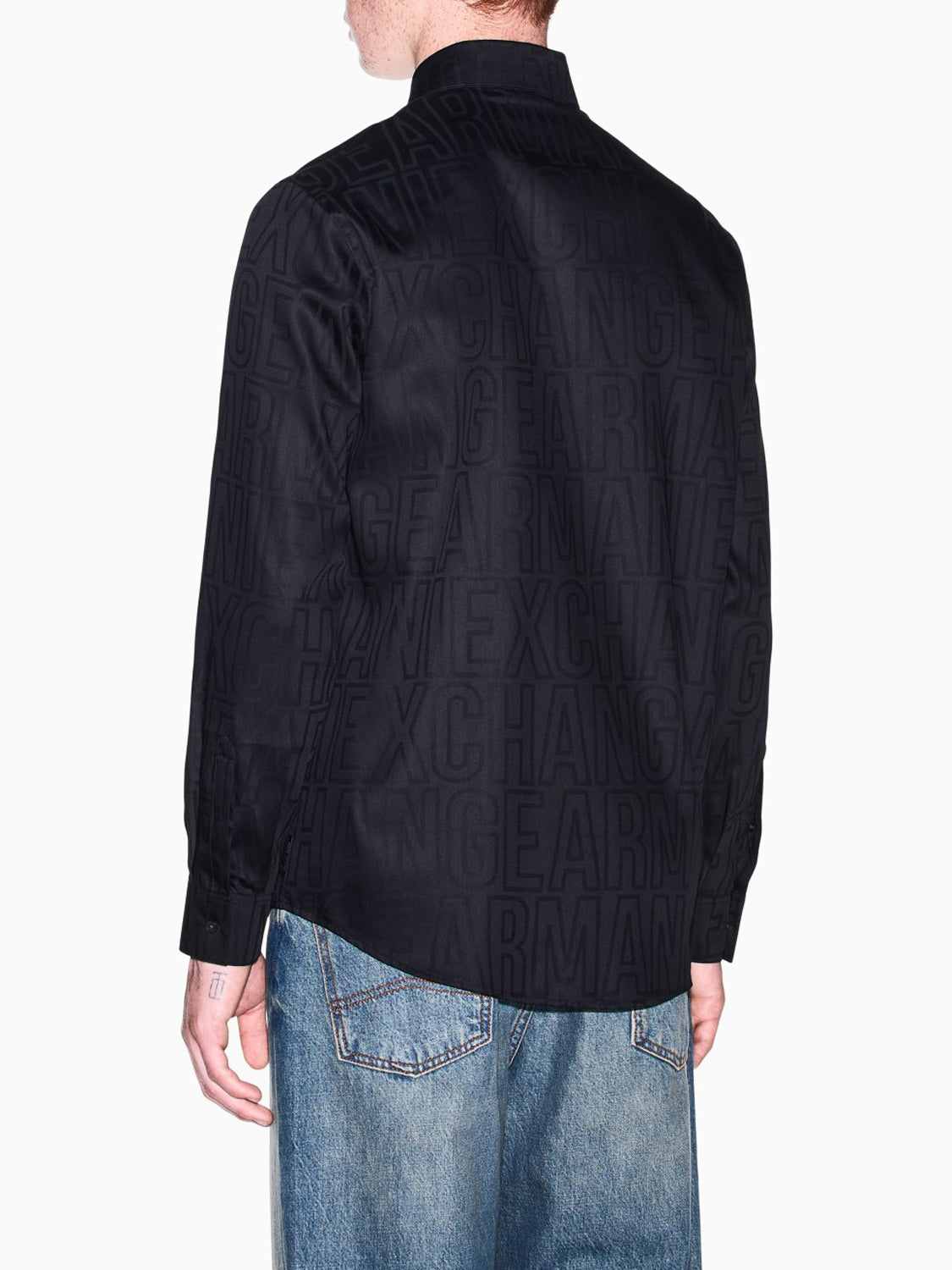 Armani Exchange Camicia Uomo Nero