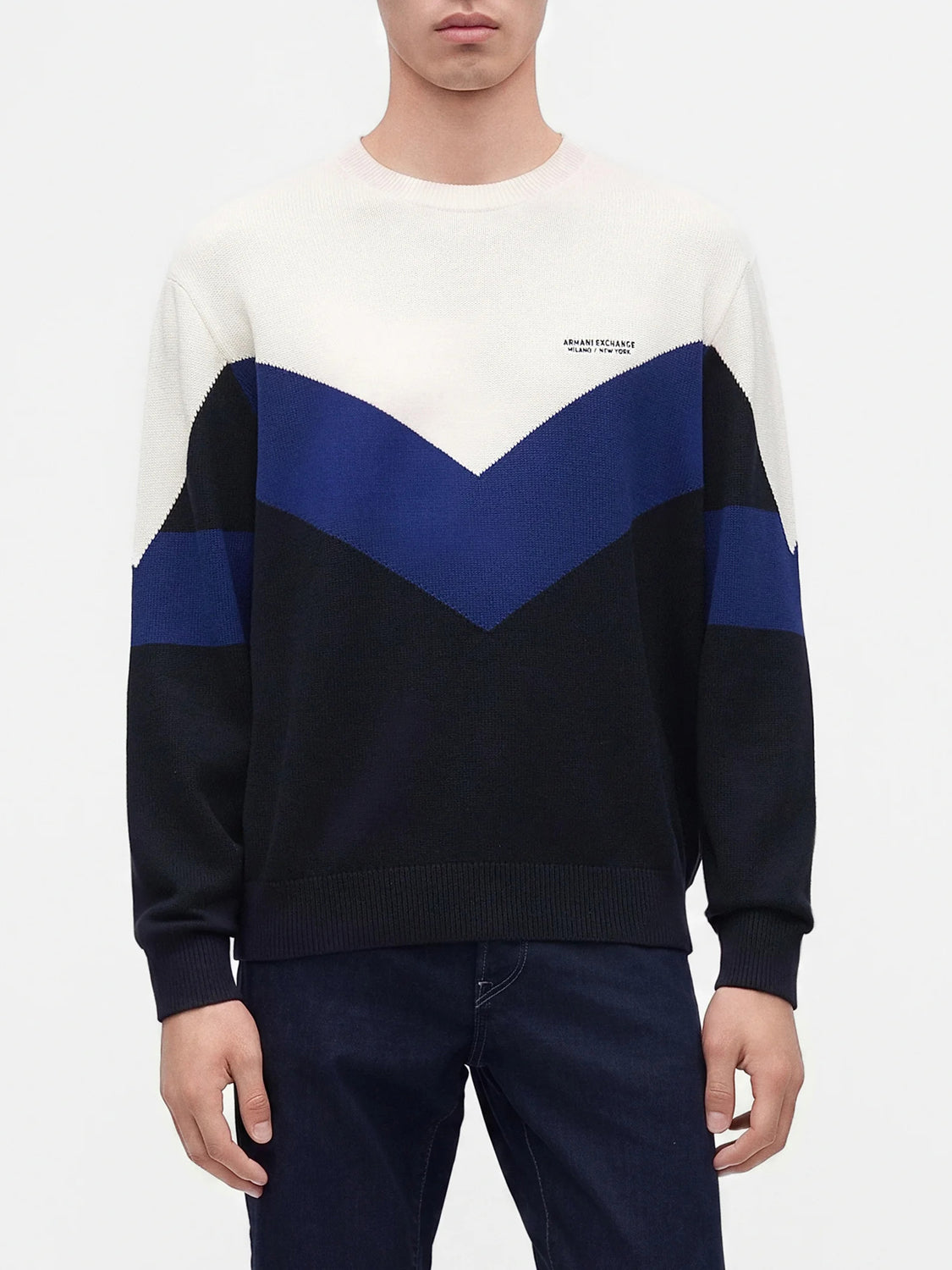 Armani Exchange Maglione Uomo Bianco Ottico