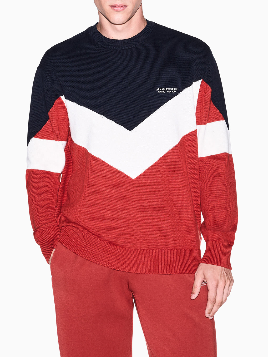 Armani Exchange Maglione Uomo Navy Scuro