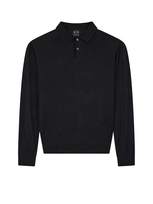 Armani Exchange Polo Uomo Grigio Scuro