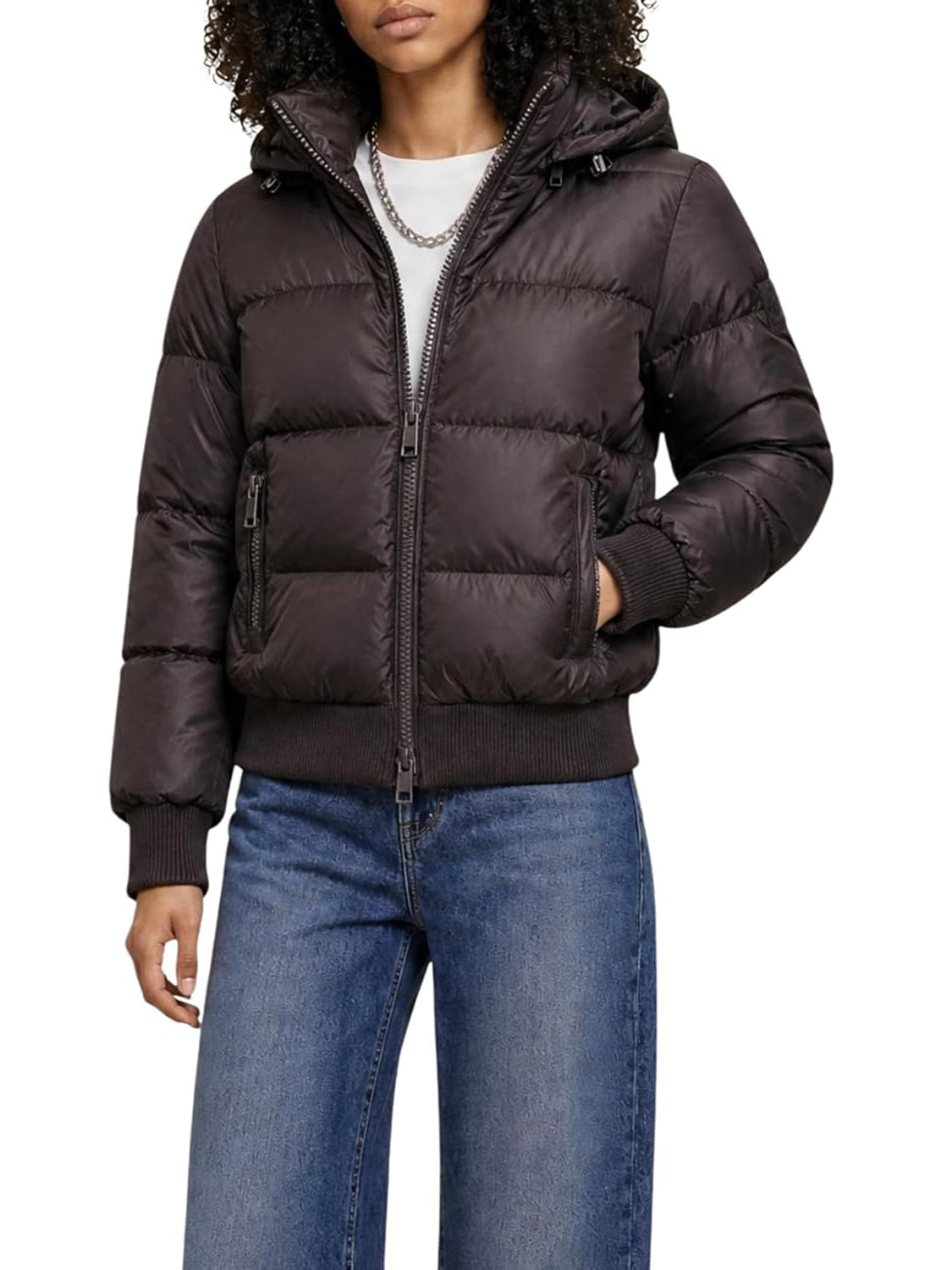 Armani Exchange Piumino Donna Marrone