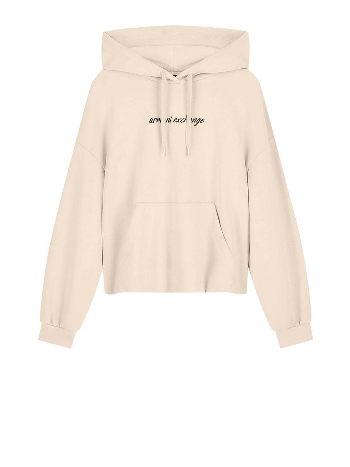 Armani Exchange Felpa Cappuccio Donna Beige