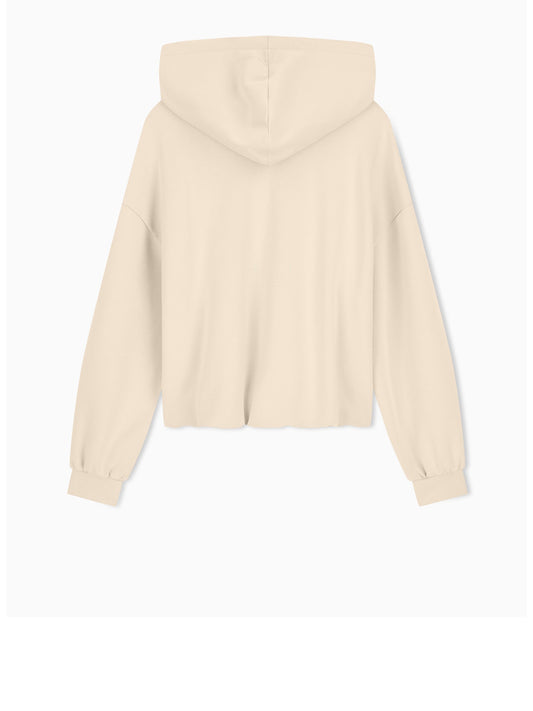 Armani Exchange Felpa Cappuccio Donna Beige